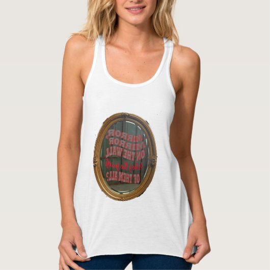 Mirror Mirror on the Wall Customisable T-shirt Tank Top (Vorderseite)