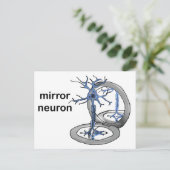 Mirror Neuron Postkarte (Stehend Vorderseite)