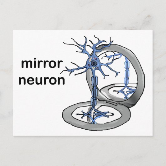 Mirror Neuron Postkarte (Vorderseite)