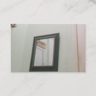 Mirror on the wall business card visitenkarte