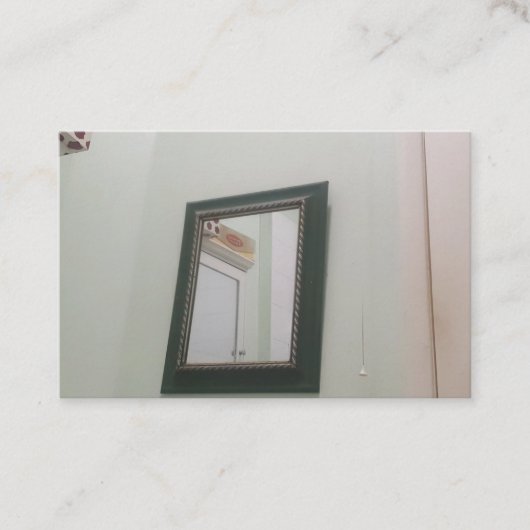 Mirror on the wall business card visitenkarte (Vorderseite)