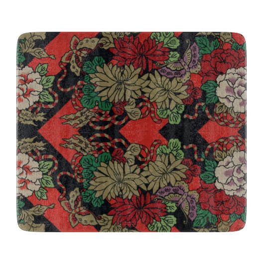 Mirror Patchwork für asiatische rote Lüfter Schneidebrett (Vorderseite)