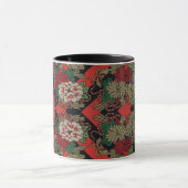 Mirror Patchwork für asiatische rote Lüfter Tasse (Zentrum)