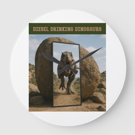 Mirror’s Last Stand Große Wanduhr (Vorderseite)