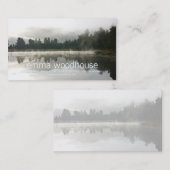 Mirror See, früher Morgen Visitenkarte (Vorne/Hinten)