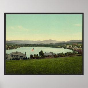 Mirror See, Lake Placid New York Poster