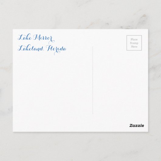 Mirror-See - Lakeland, Florida, Postkarte (Rückseite)