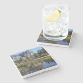 Mirror See Steinuntersetzer (Seitenansicht)