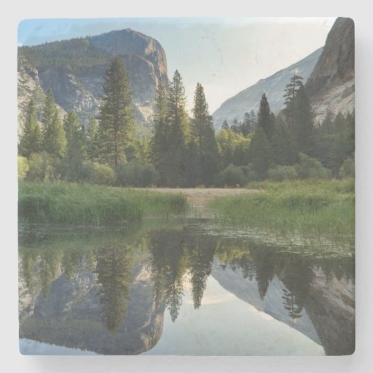 Mirror See, Yosemite Steinuntersetzer (Vorderseite)