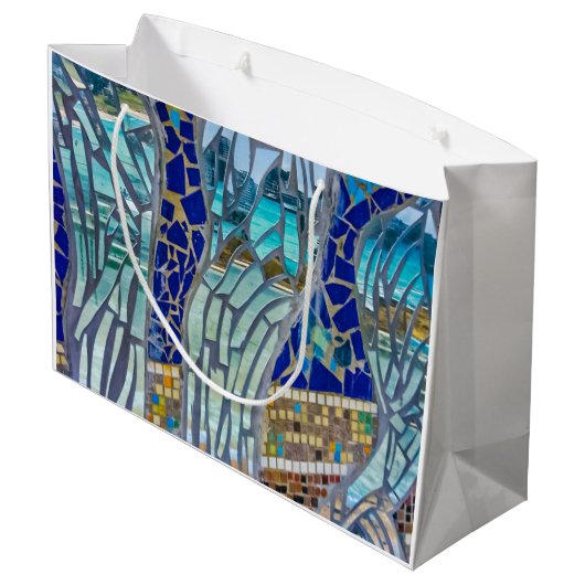 Mirror, Spiegel, sag mir... Große Geschenktüte (Rückseite Schrägansicht)