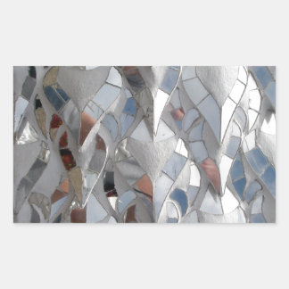 Mirror tiles White Temple, Chiang Rai Rechteckiger Aufkleber