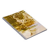 Mirror Water Gold Notebook Notizblock (Rechte Seite)