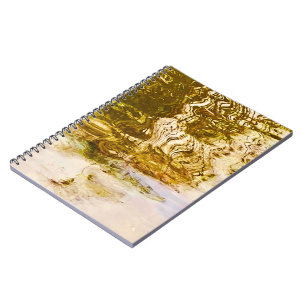 Mirror Water Gold Notebook Notizblock