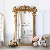 Mirror Wedding Welcome Decal Empfang Signage Fensteraufkleber