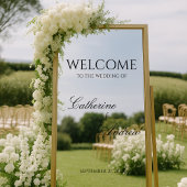 Mirror Wedding Welcome Decal Empfang Signage Fensteraufkleber