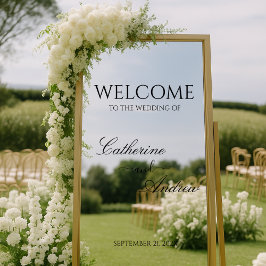 Mirror Wedding Welcome Decal Empfang Signage Fensteraufkleber