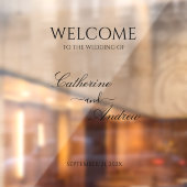 Mirror Wedding Welcome Decal Empfang Signage Fensteraufkleber (Blatt 2)