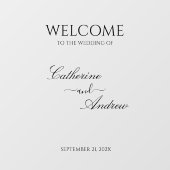 Mirror Wedding Welcome Decal Empfang Signage Fensteraufkleber (Blatt)