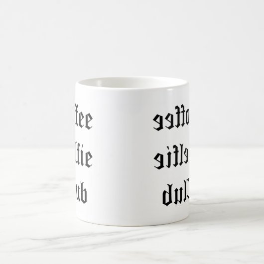 Mirror Writing Selfie-Tasse Kaffeetasse (Mittel)