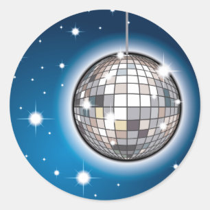 Mirrorball 2 runder aufkleber