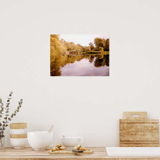 Mirrored Bridge Poster (Küche)