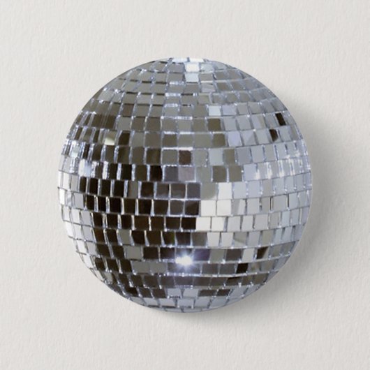 Mirrored Disco Ball 1 Button (Vorderseite)