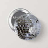 Mirrored Disco Ball 1 Button (Vorne & Hinten)