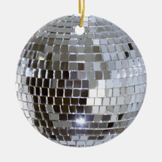 Mirrored Disco Ball 1 Keramikornament (Vorne)
