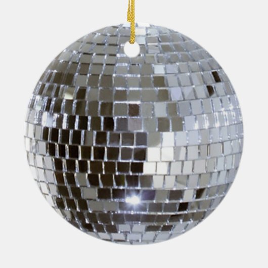 Mirrored Disco Ball 1 Keramikornament (Hinten)