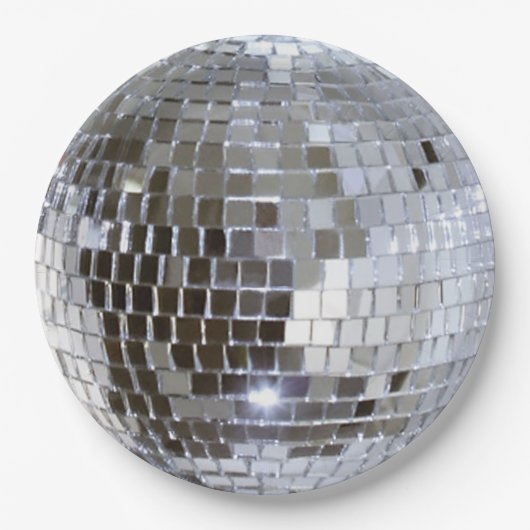 Mirrored Disco Ball 1 Pappteller (Vorderseite)