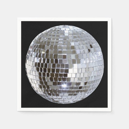 Mirrored Disco Ball 1 Serviette (Vorderseite)