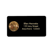 Mirrored Disco Ball 2 Adressaufkleber (Vorne)