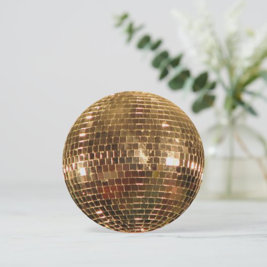 Mirrored Disco Ball 2 Einladung (Stehend Vorderseite)