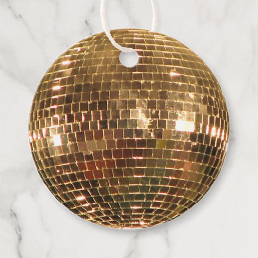 Mirrored Disco Ball 2 Geschenkanhänger (Vorderseite)