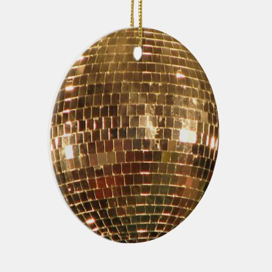 Mirrored Disco Ball 2 Keramik Ornament (Rechts)