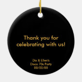 Mirrored Disco Ball 2 Keramik Ornament (Hinten)