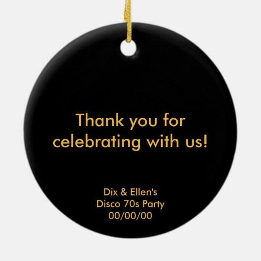 Mirrored Disco Ball 2 Keramik Ornament (Hinten)