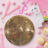 Mirrored Disco Ball 2 Paper Plate Pappteller (Party)