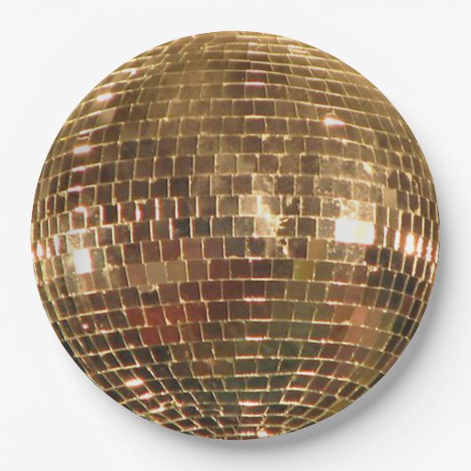 Mirrored Disco Ball 2 Paper Plate Pappteller (Vorderseite)