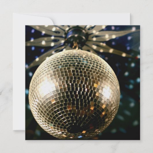 Mirrored Disco Ball 3 Einladung (Vorderseite)