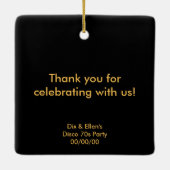 Mirrored Disco Ball 3 Keramikornament (Rückseite)