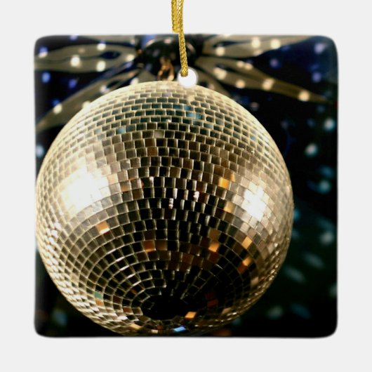 Mirrored Disco Ball 3 Keramikornament (Vorderseite)