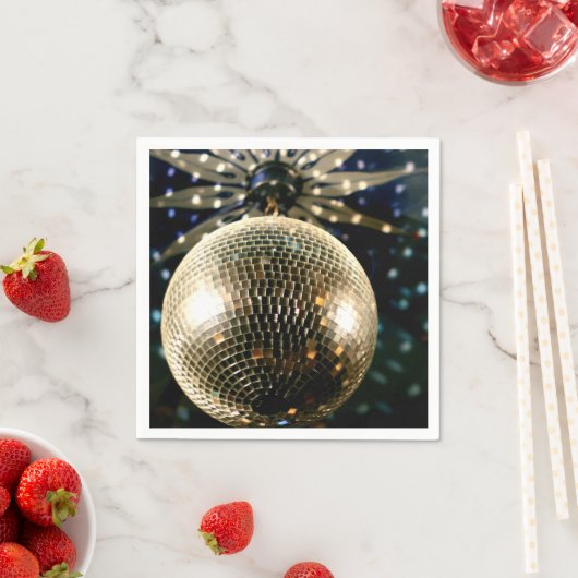 Mirrored Disco Ball 3 Serviette (Beispiel)