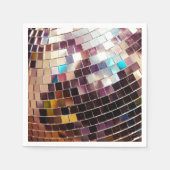 Mirrored Disco Ball Serviette (Vorderseite)