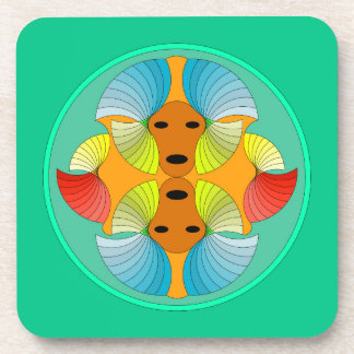 Mirrored Faces Untersetzer