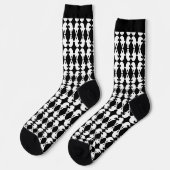 Mirrored Ghost Pattern Crew Socks Socken (Linkes Detail)