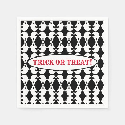 Mirrored Ghost Pattern Napkins Serviette (Vorderseite)