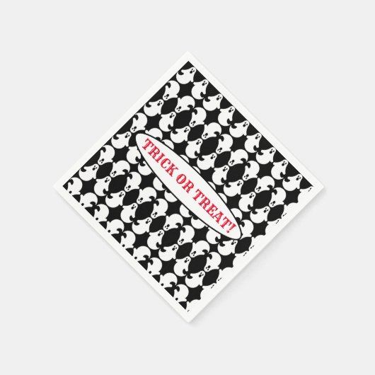 Mirrored Ghost Pattern Napkins Serviette (Ecke)