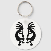 Mirrored Kokopelli Schlüsselanhänger (Vorderseite)