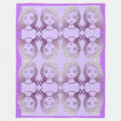 Mirrored Ladys grenzt an Fleecedecke (Vorderseite)